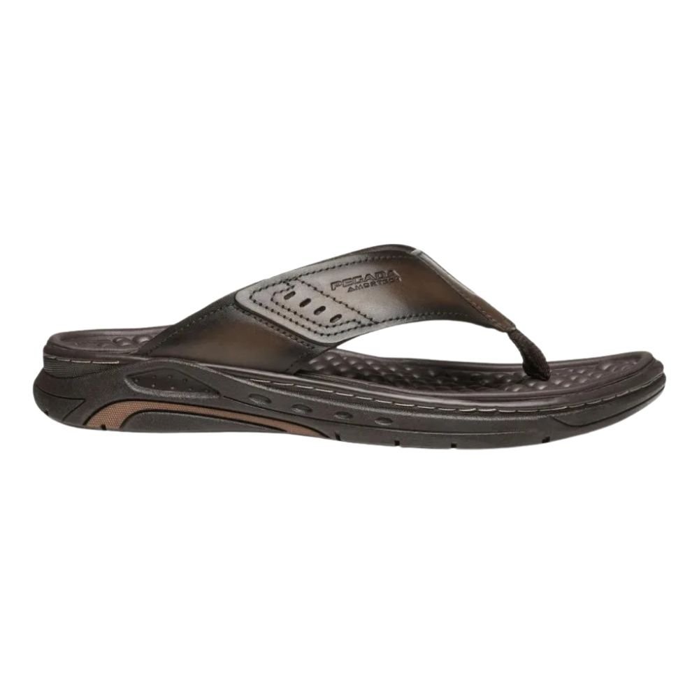 Chinelo Pegada Masculino em Couro - 134551