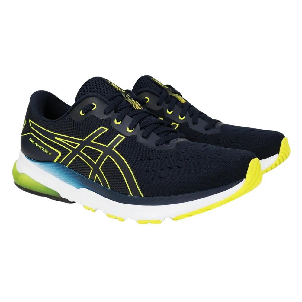Tênis Asics Gel Shinobi 2 Masculino Azul/Amarelo 2
