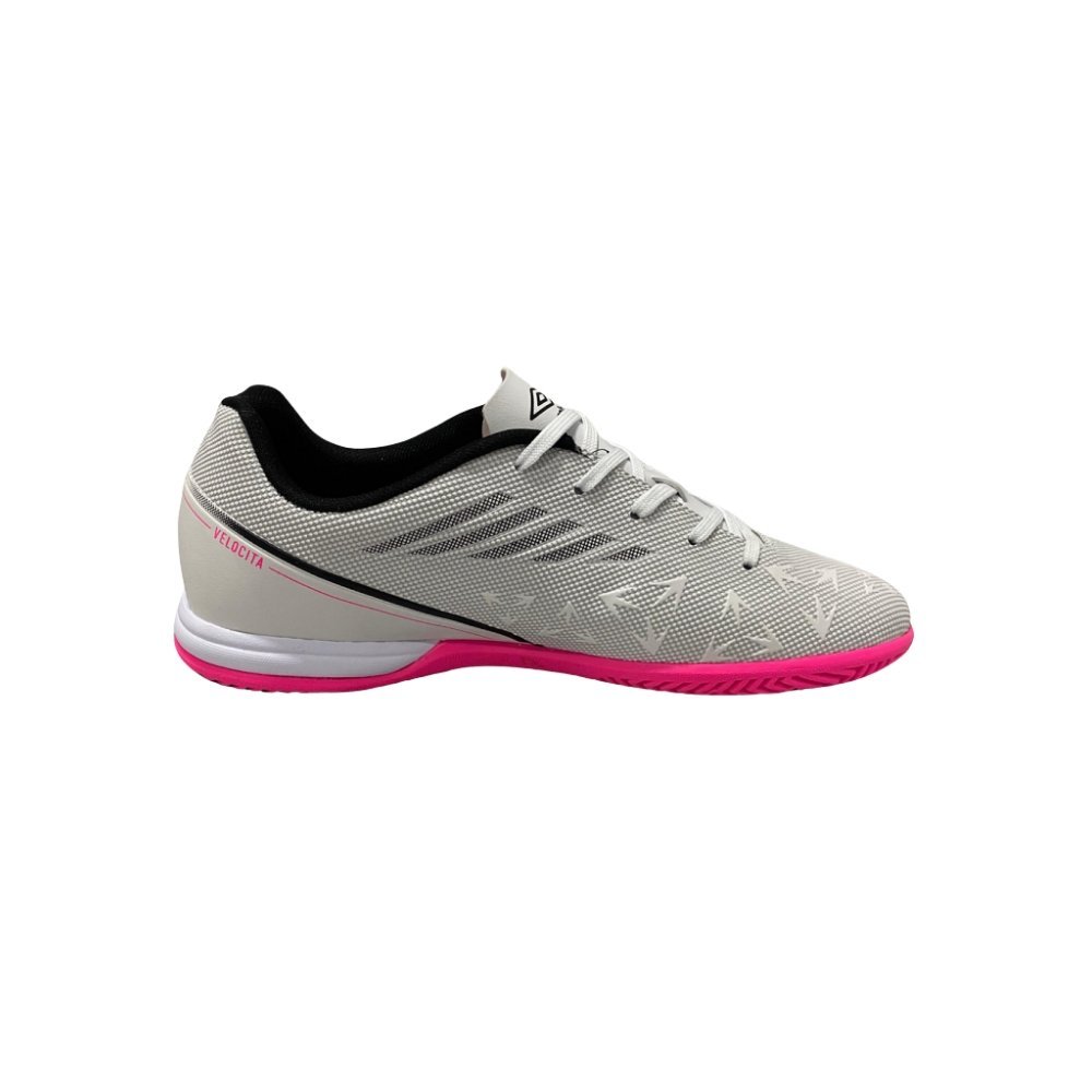 Chuteira Umbro Futsal Velocita Decimo Branco/Preto/Rosa 3