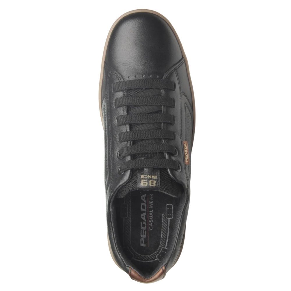 Sapatenis-Pegada-Masculino em Couro -119312 Preto 3
