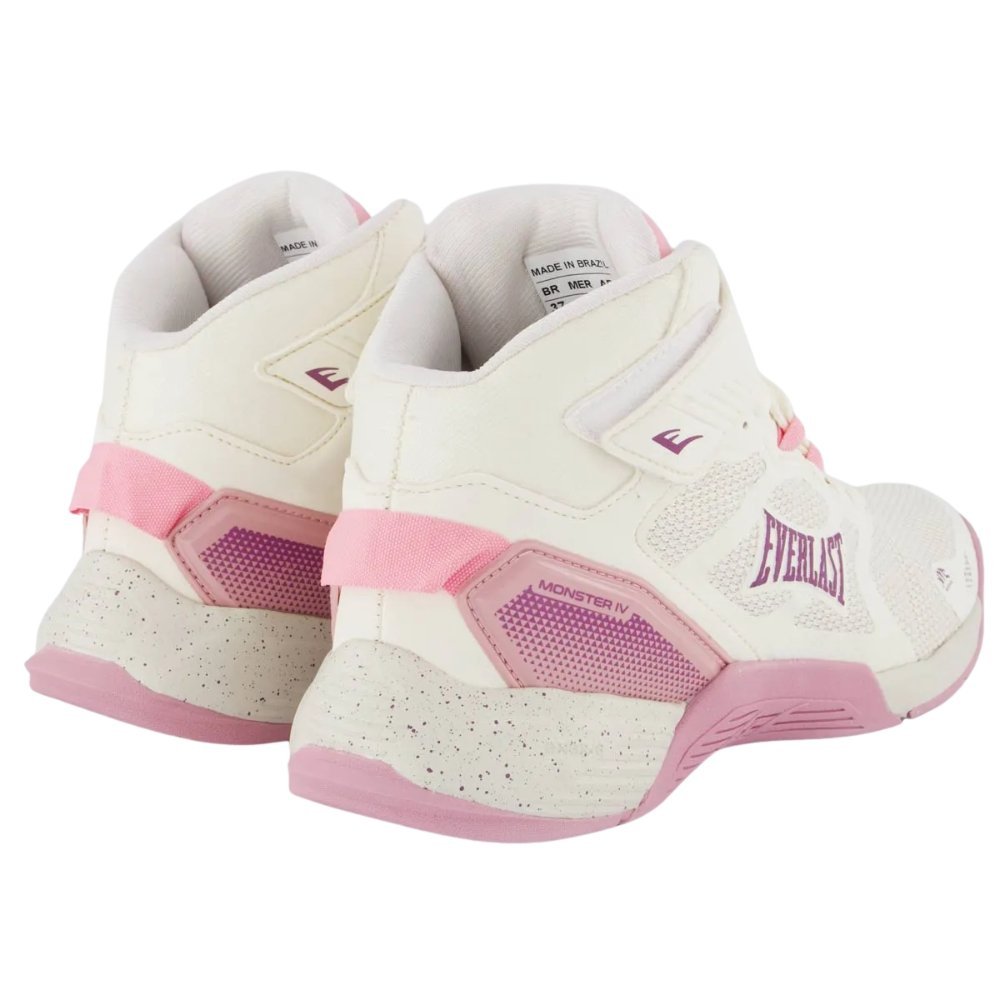Tênis Everlast Monster 4 Feminino Bege/Rosa 4