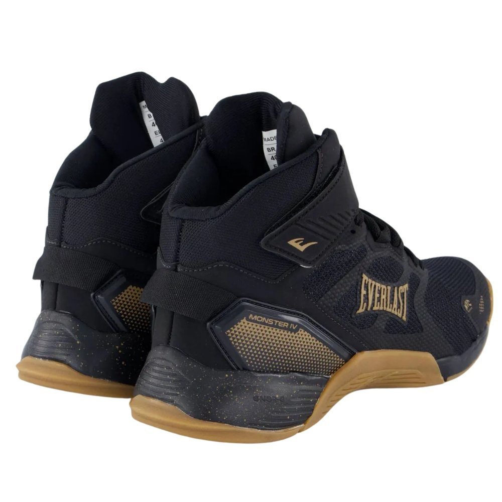 Tênis Everlast Monster 4 Unissex Preto/Dourado 4