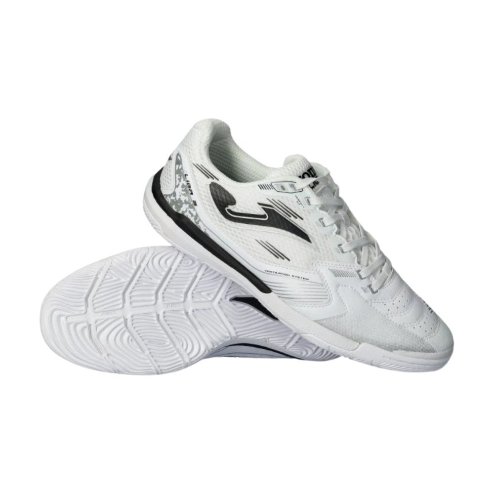 Chuteira Joma Futsal Liga 5 Masculina Branco/Preto 3