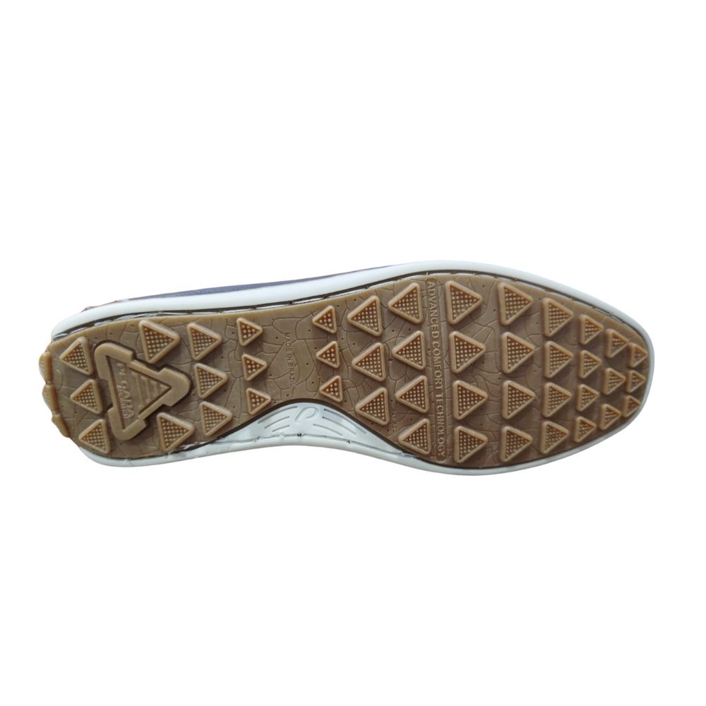 Mocassim Pegada  Masculino em Couro - 142009 Azul 4