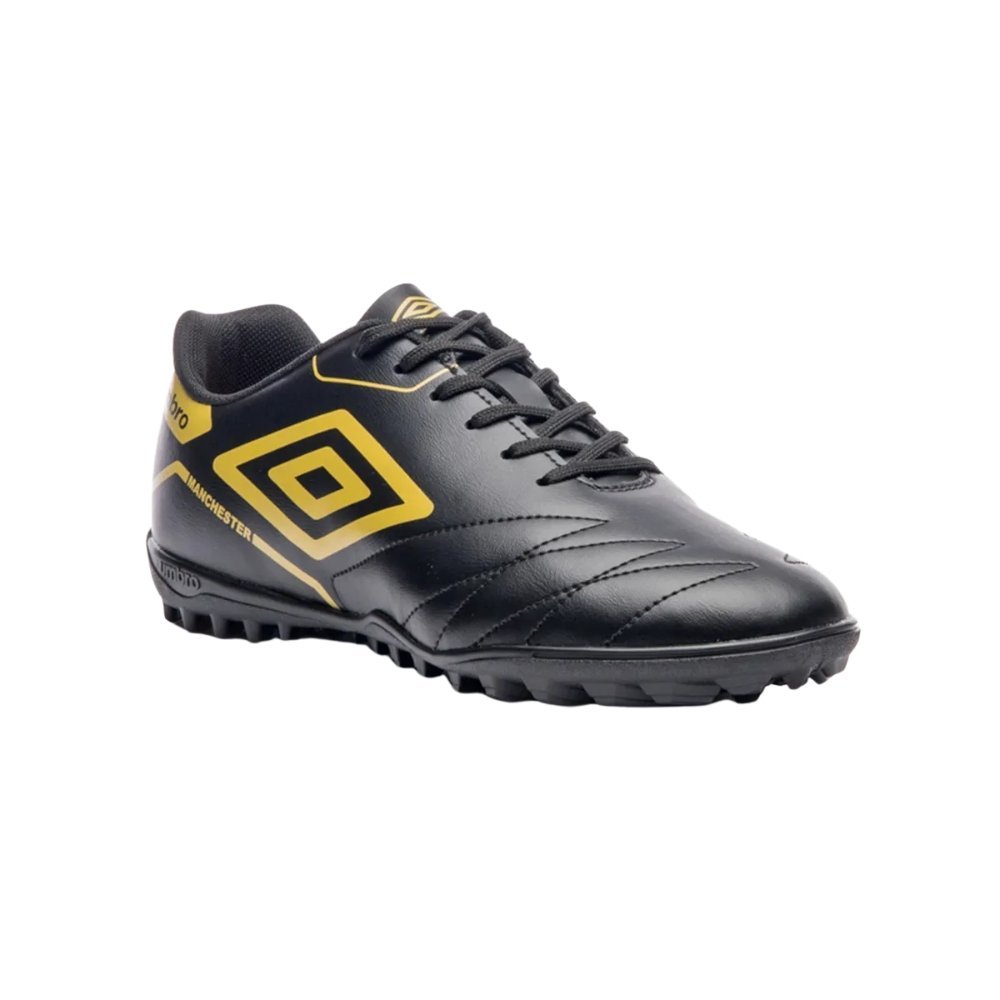 Chuteira Umbro Society Manchester Preto/Dourado 3