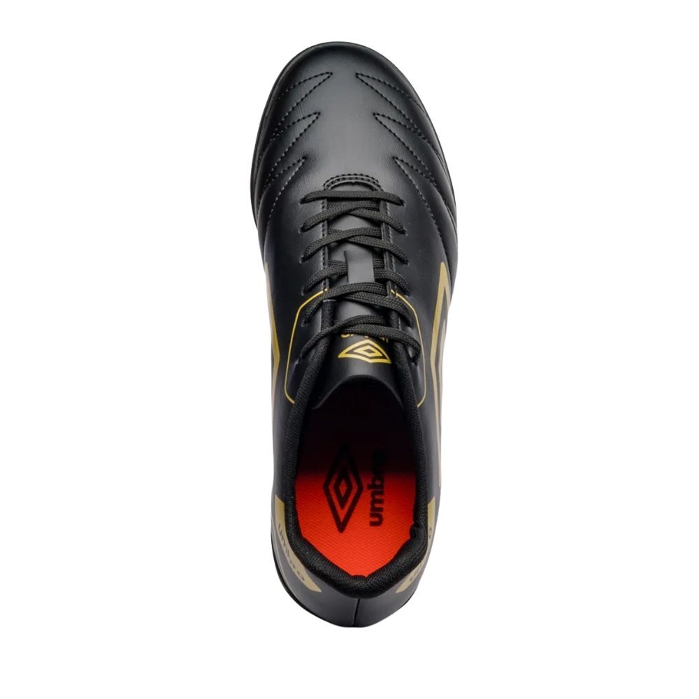 Chuteira Umbro Society Manchester Preto/Dourado 4