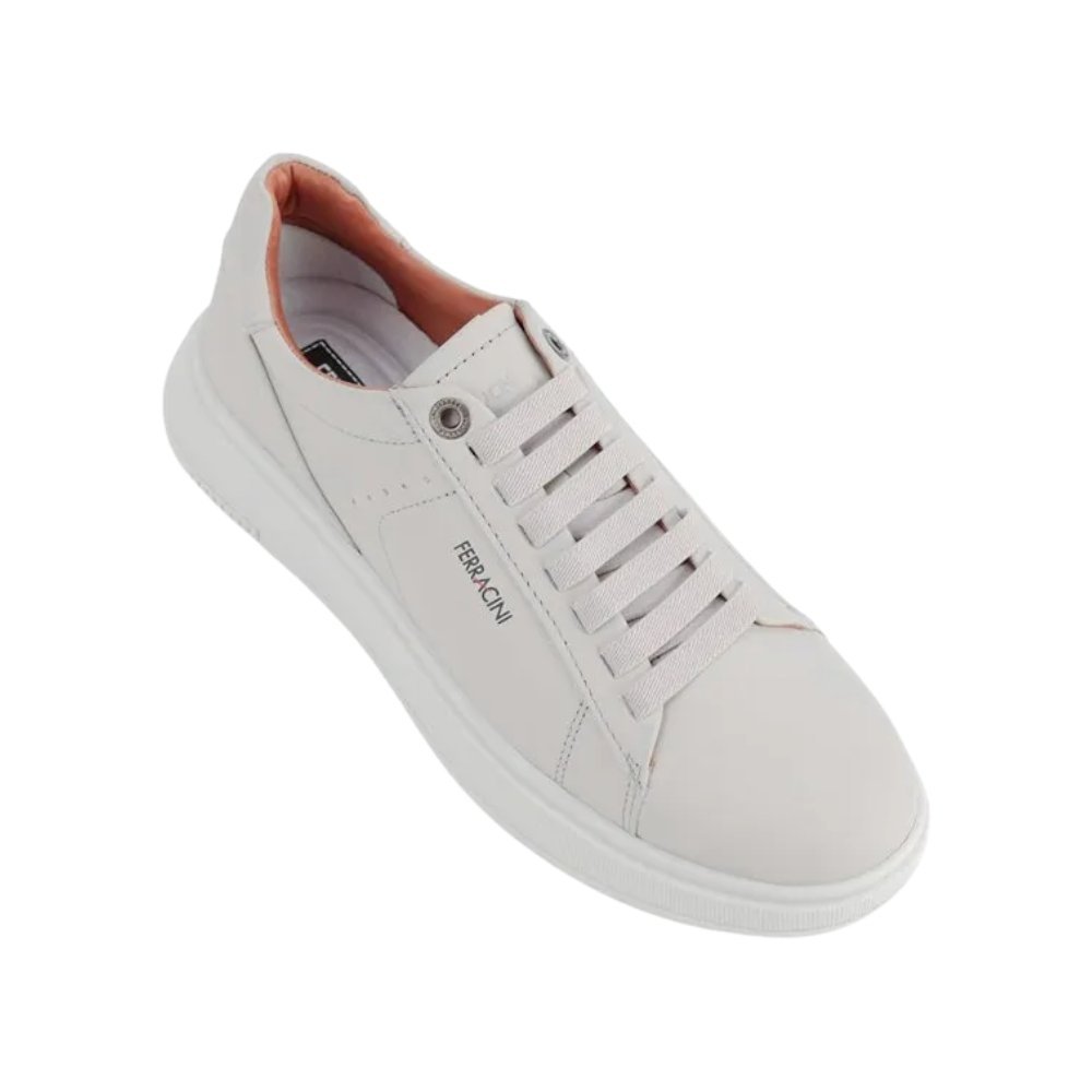 Sapatênis Ferracini Couro Logan 9312678F Cinza Claro 3