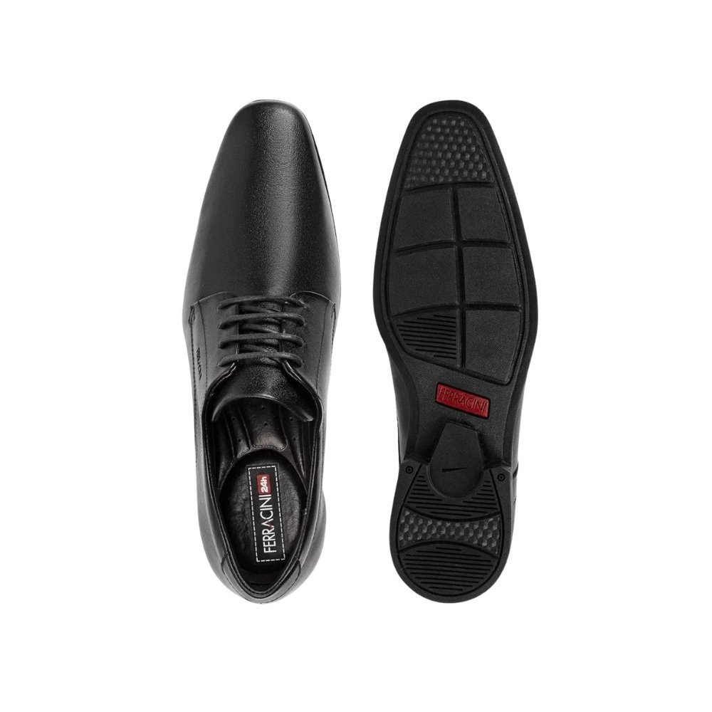Sapato Social Ferracini Couro London 4465281G Preto 4
