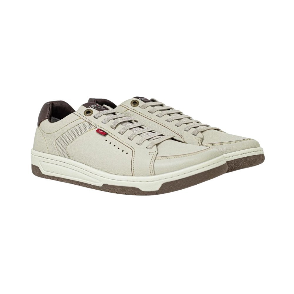 Sapatênis Ferracini Couro Vox Cinza Claro 3