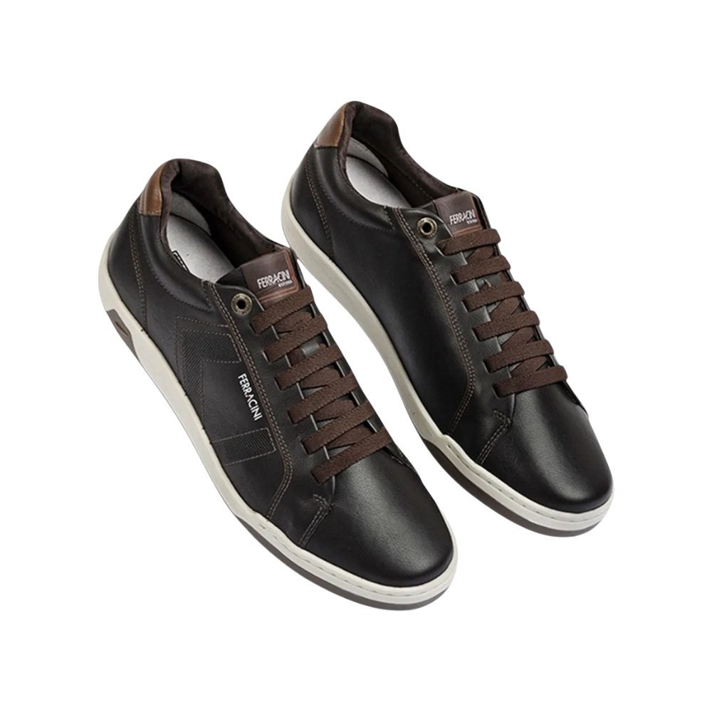 Sapatênis Ferracini Couro Lexus 7052267C Marrom 2