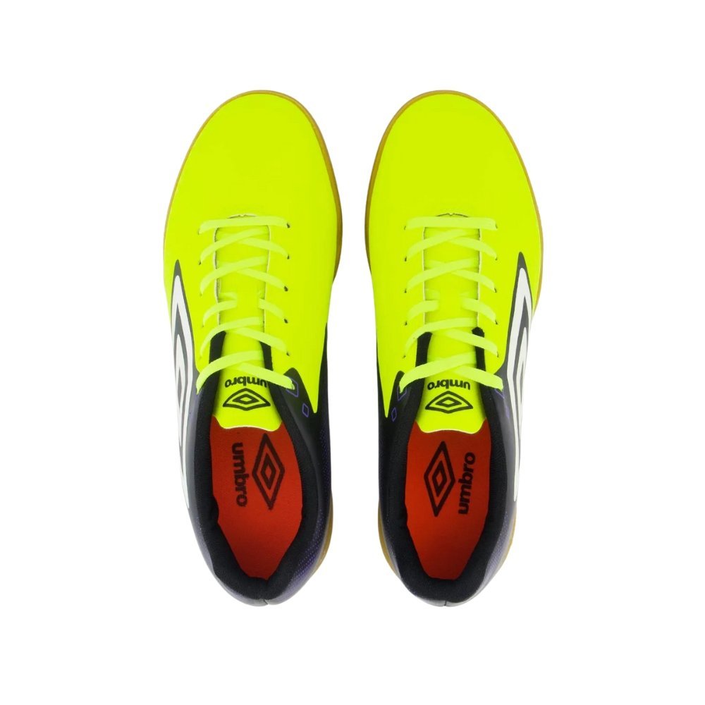 Chuteira Umbro Futsal Techno II Masculina Verde Limão/Preto 4