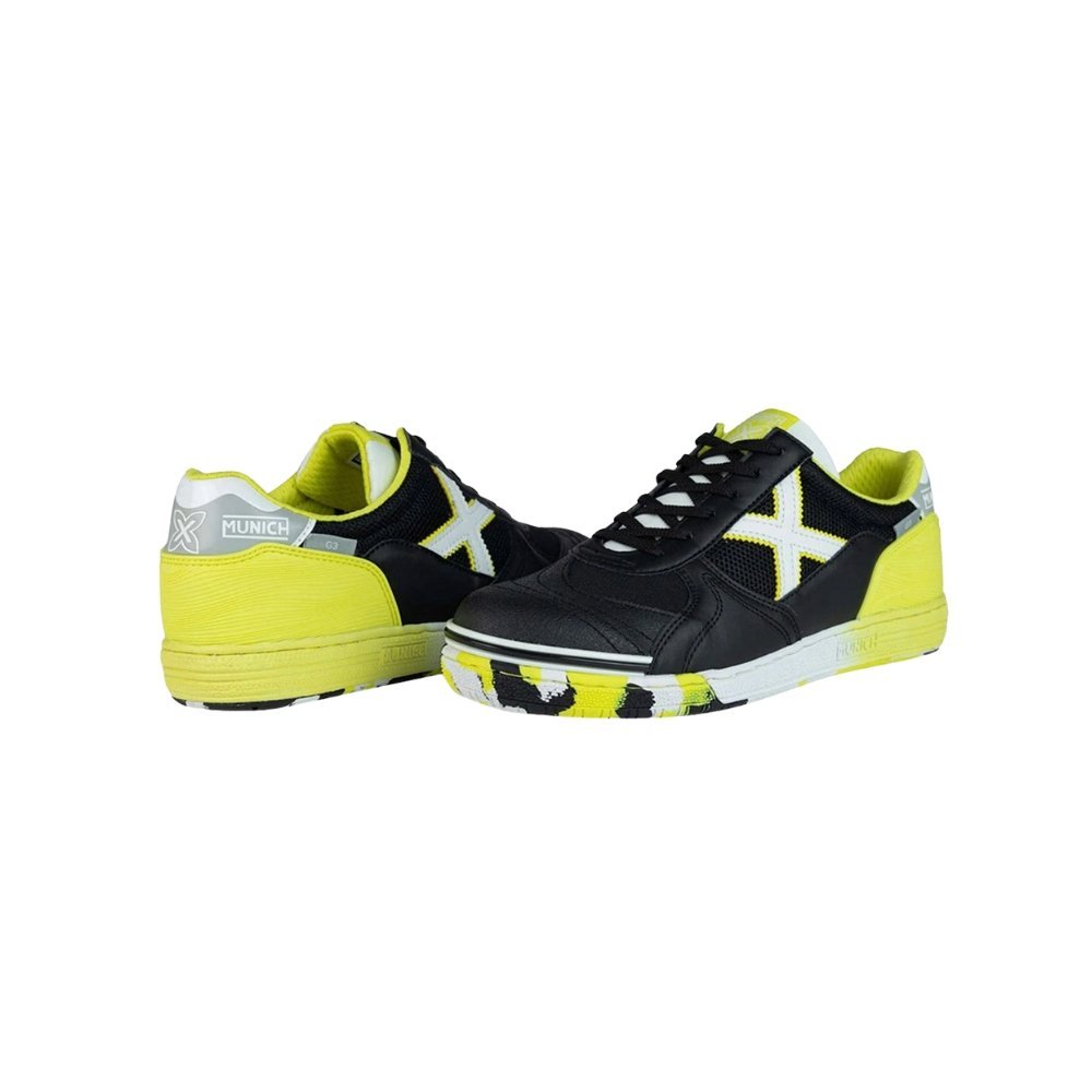 Chuteira Munich Futsal G-3 Indoor Preto/Amarelo 3