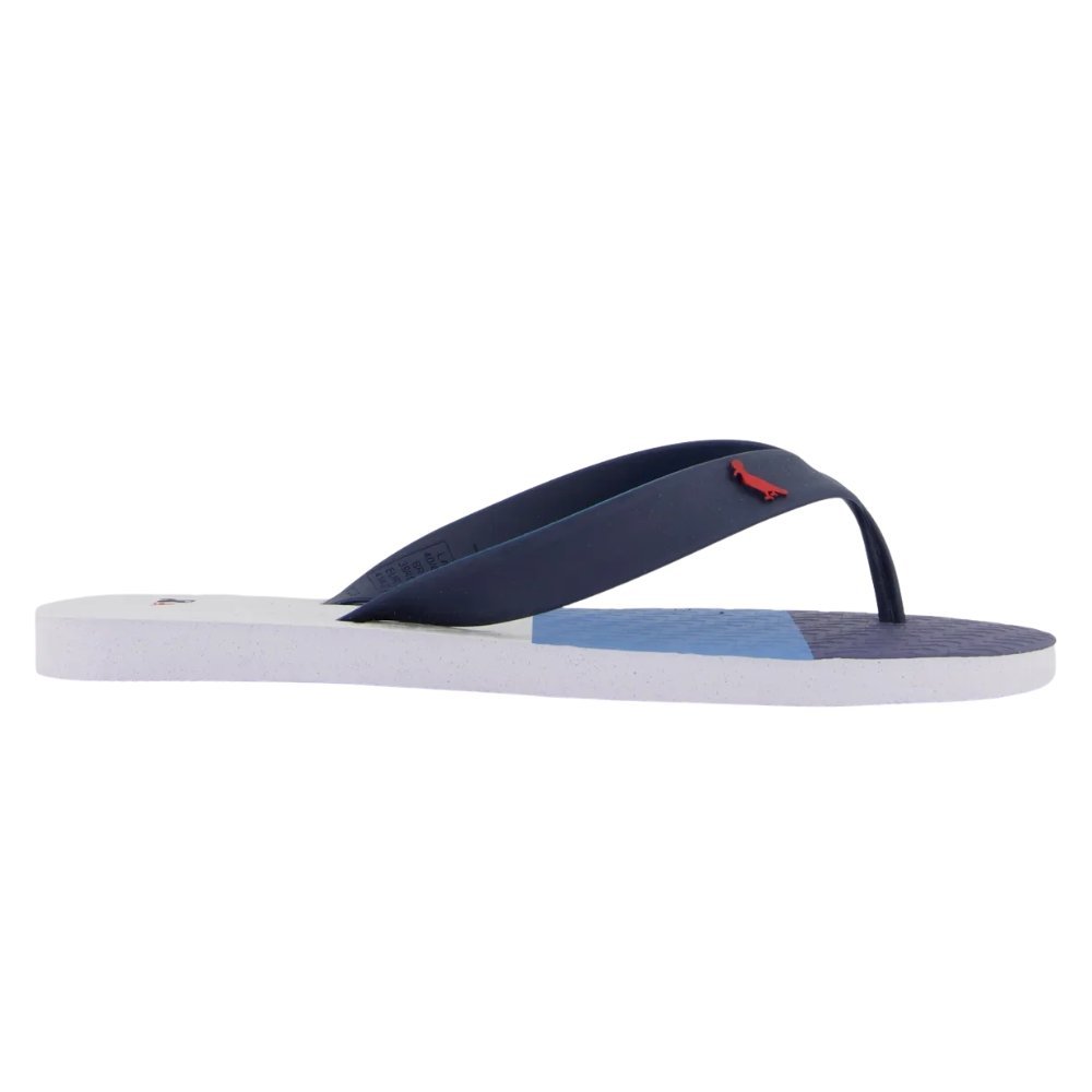 Chinelo Reserva Trancoso  Masculino Branco/Azul Marinho 2