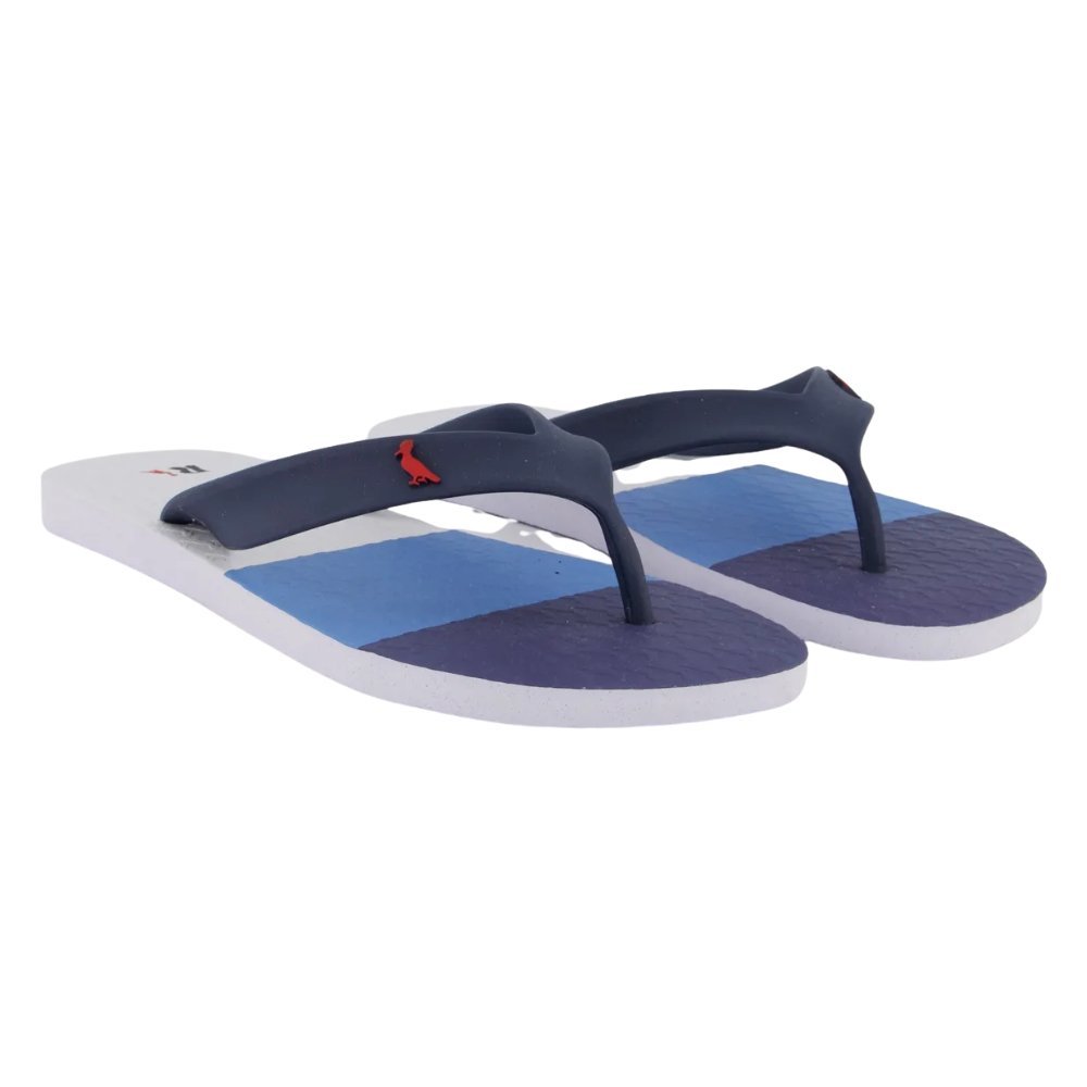 Chinelo Reserva Trancoso  Masculino Branco/Azul Marinho 3