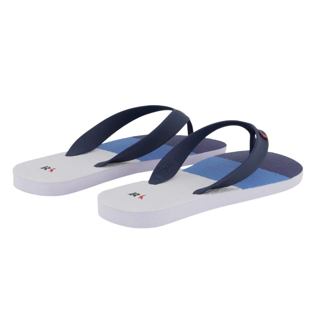 Chinelo Reserva Trancoso  Masculino Branco/Azul Marinho 4