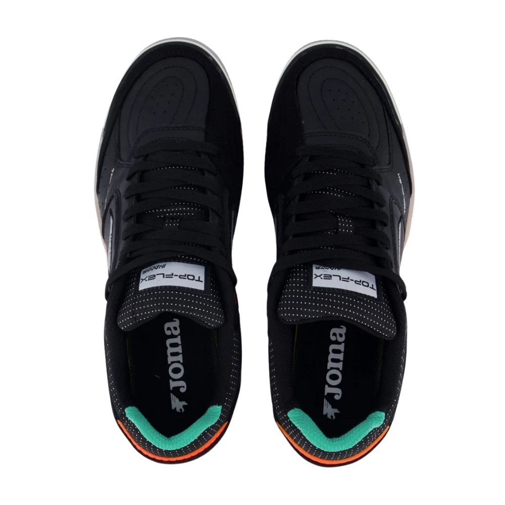 Chuteira Joma Futsal Top Flex Indoor Preto/Laranja 2