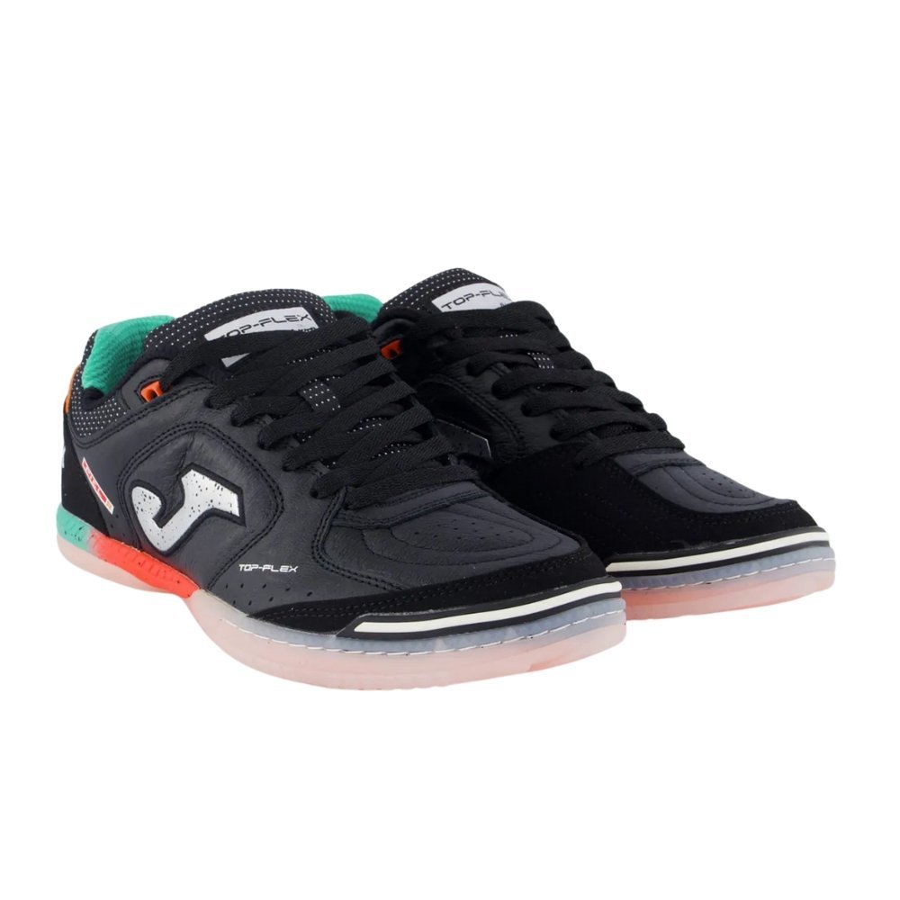 Chuteira Joma Futsal Top Flex Indoor Preto/Laranja 3