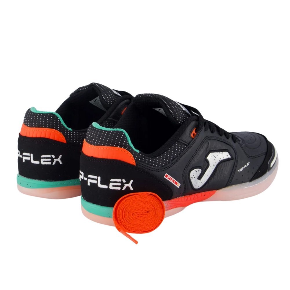Chuteira Joma Futsal Top Flex Indoor Preto/Laranja 4