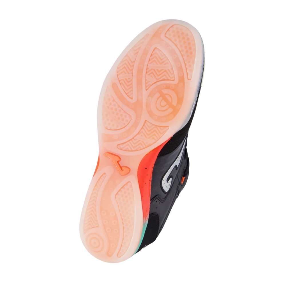 Chuteira Joma Futsal Top Flex Indoor Preto/Laranja 5