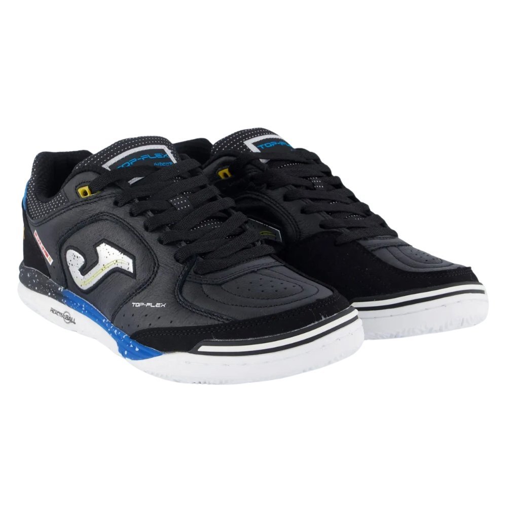 Chuteira Joma Futsal Top Flex Rebound Indoor Preto/Azul 3