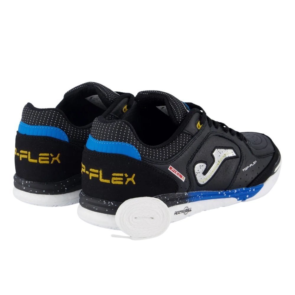 Chuteira Joma Futsal Top Flex Rebound Indoor Preto/Azul 4