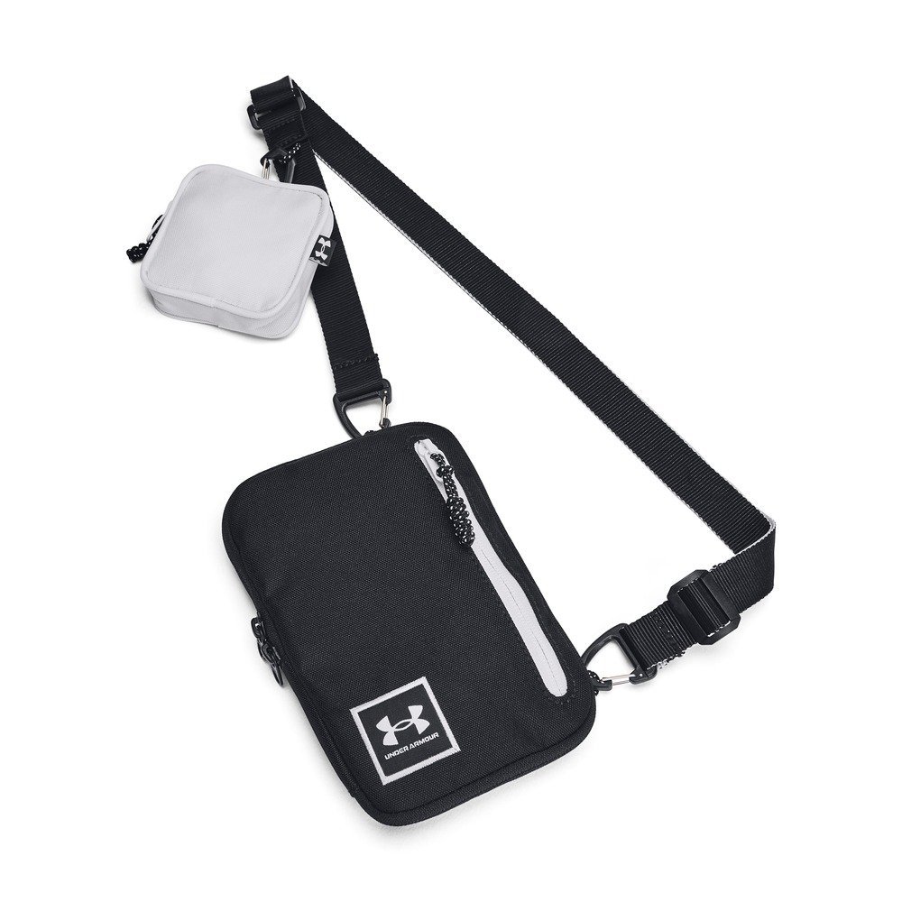 Bolsa Under Armour Crossbody Loudon Unissex Preto/Branco 2