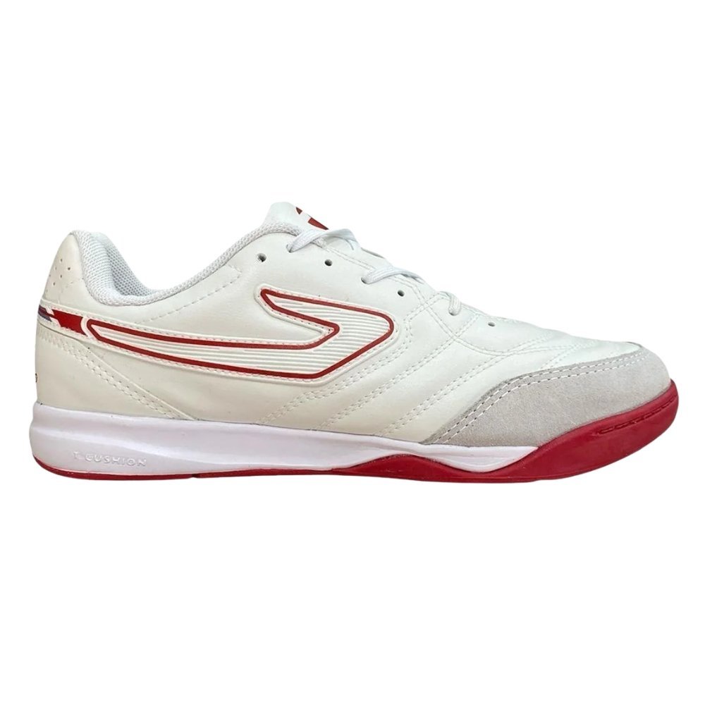 Chuteira Topper Maestro Club V Futsal Branco/Vermelho 1
