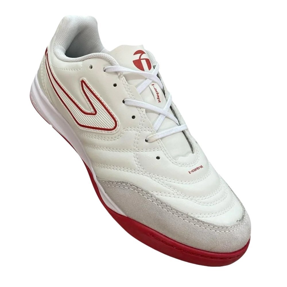 Chuteira Topper Maestro Club V Futsal Branco/Vermelho 2