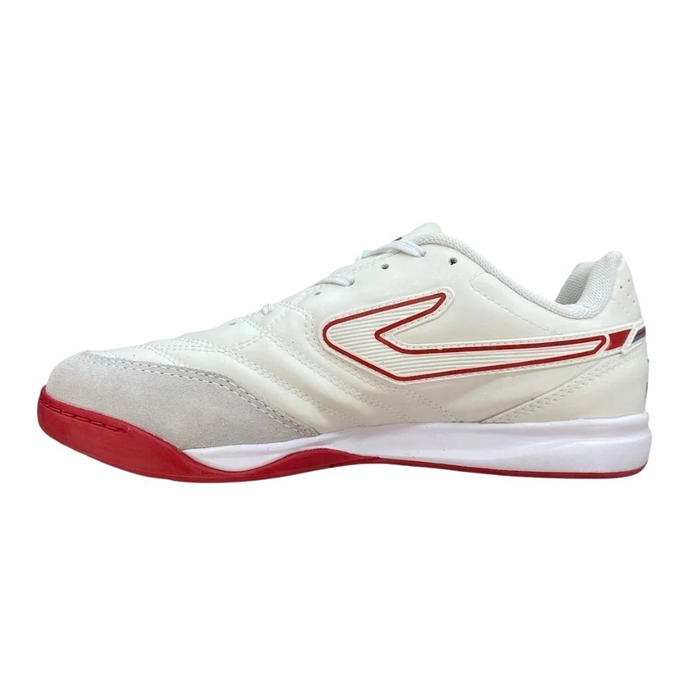 Chuteira Topper Maestro Club V Futsal Branco/Vermelho 3