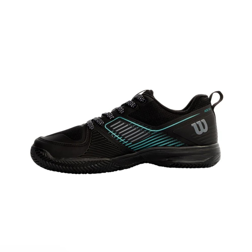 Tênis Wilson Ace 3.0 Clay Masculino Preto/Verde 2