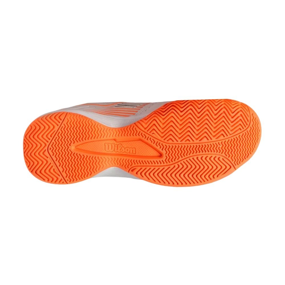Tênis Wilson Ace 3.0 Masculino Branco/Laranja 4