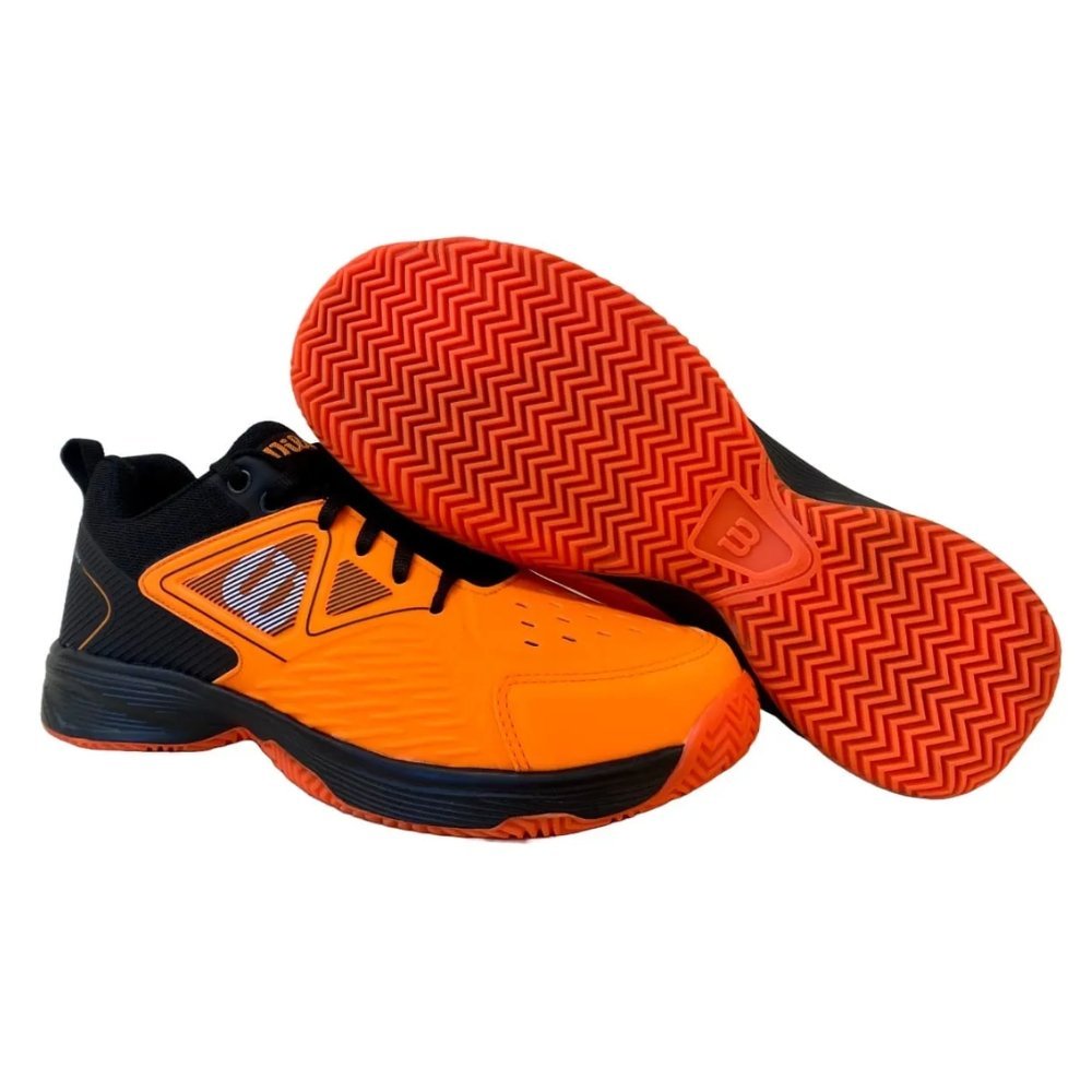 Tênis Wilson Slice 3.0 Clay Masculino Laranja/Preto 3