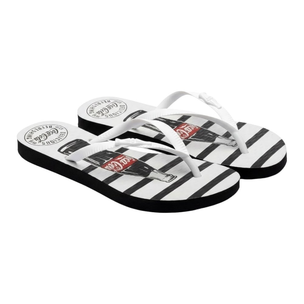 Chinelo Coca Cola Delicious Feminino Preto/Branco 3