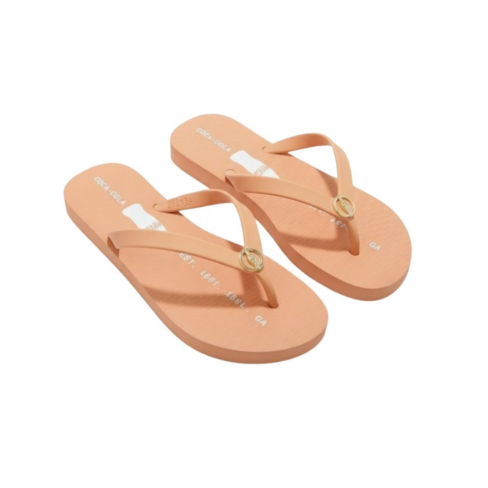 Chinelo Coca Cola Fine Coke Feminino Salmão 3