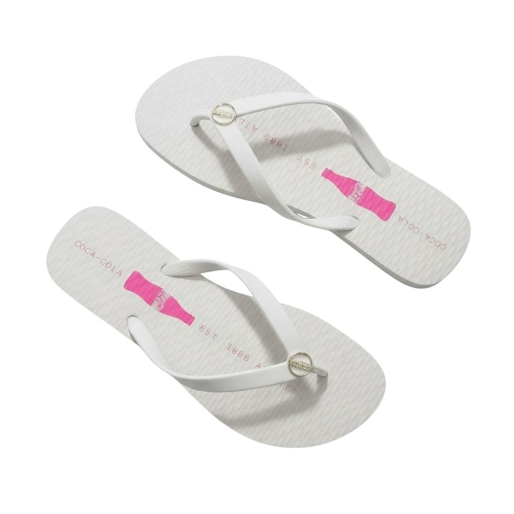 Chinelo Coca Cola Fine Coke Feminino Branco 3