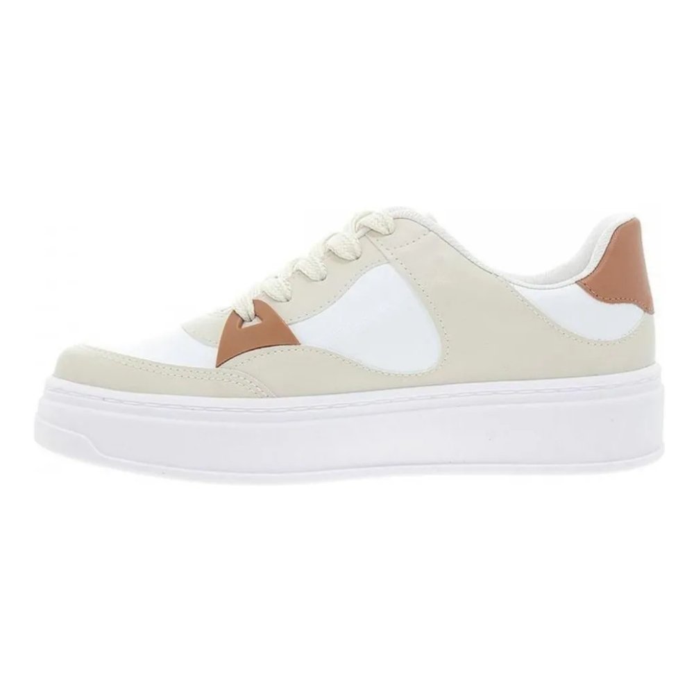Tênis Beira Rio Turim Feminino Branco/Bege 2