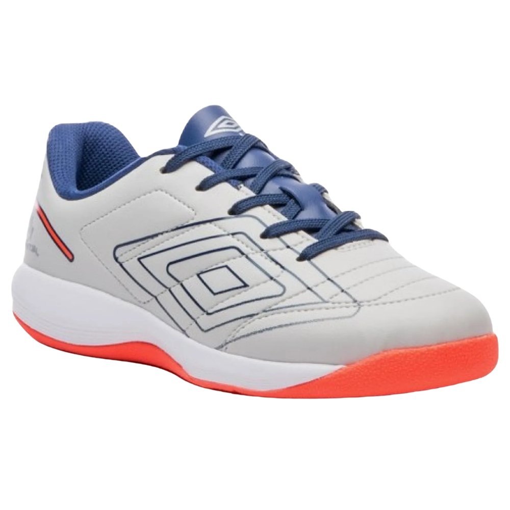 Chuteira Umbro Futsal BR Jr Infantil Cinza 3