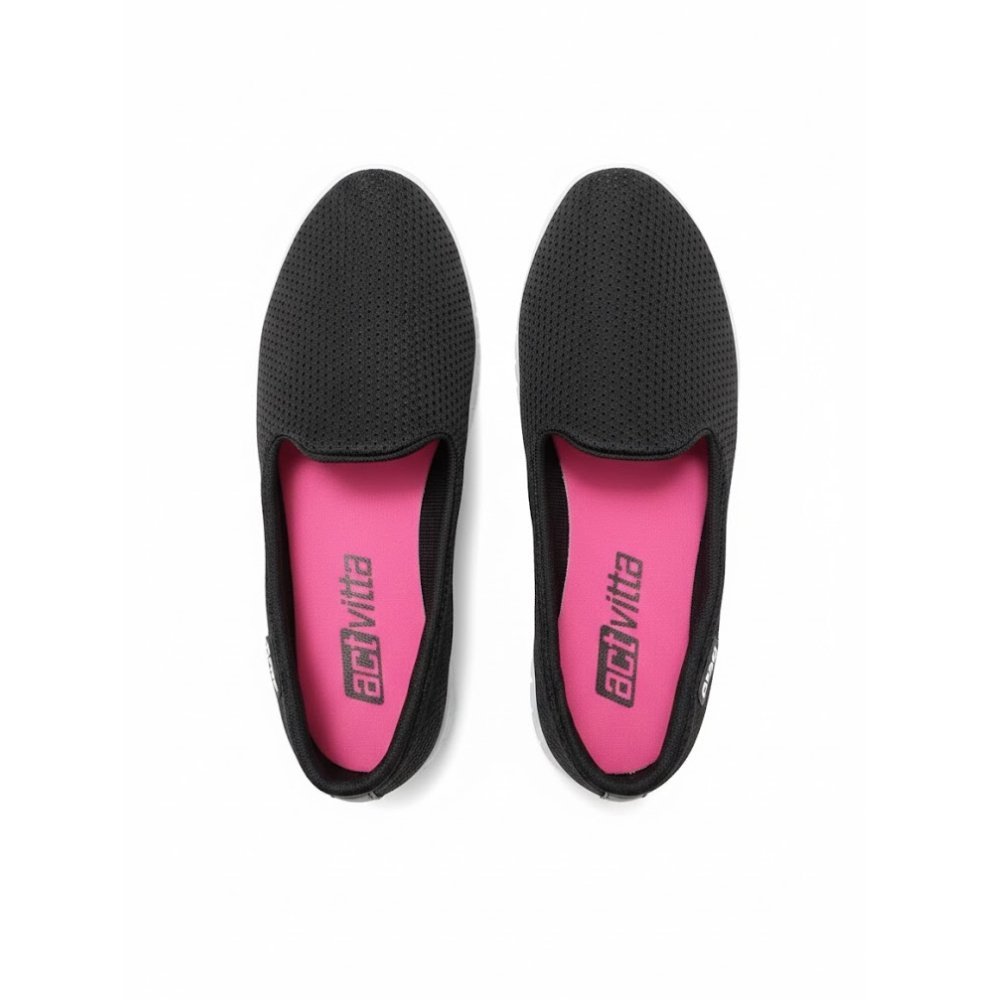 Tênis ActVitta Calce Fácil Feminino - 4202 Preto/Branco 3