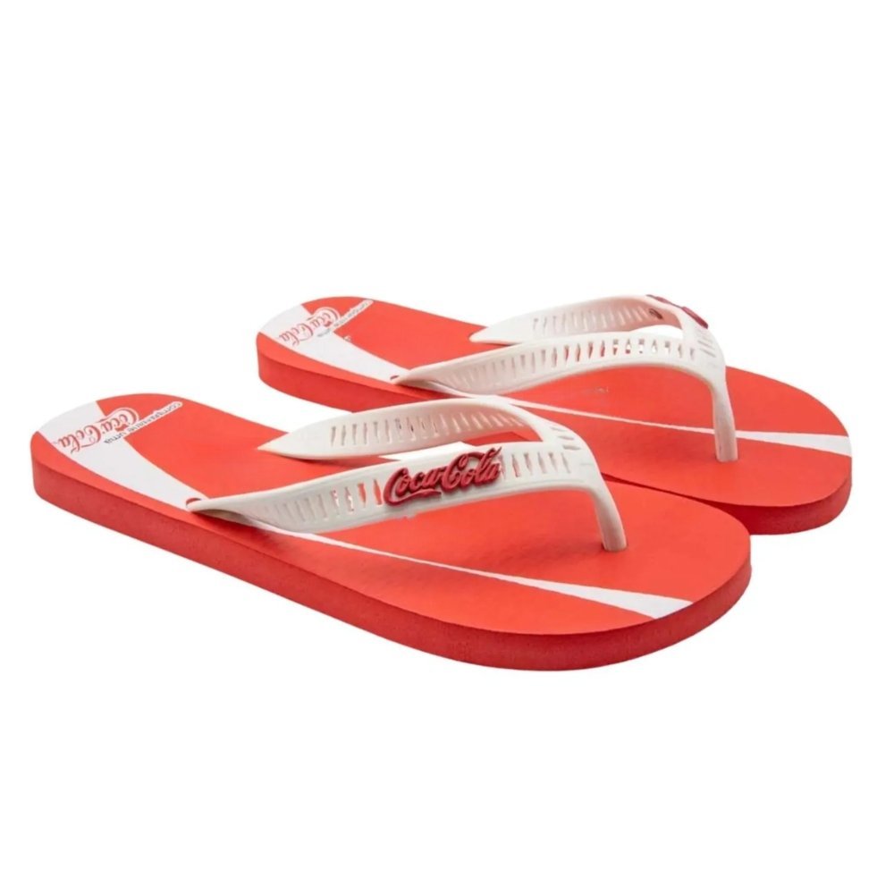 Chinelo Coca Cola Share A Coke Masculino Vermelho/Branco 2
