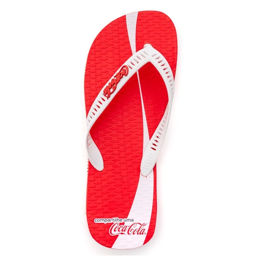 Chinelo Coca Cola Share A Coke Masculino Vermelho/Branco 3
