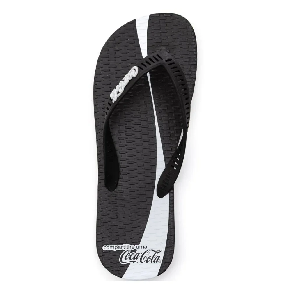 Chinelo Coca Cola Share A Coke Masculino Preto 3