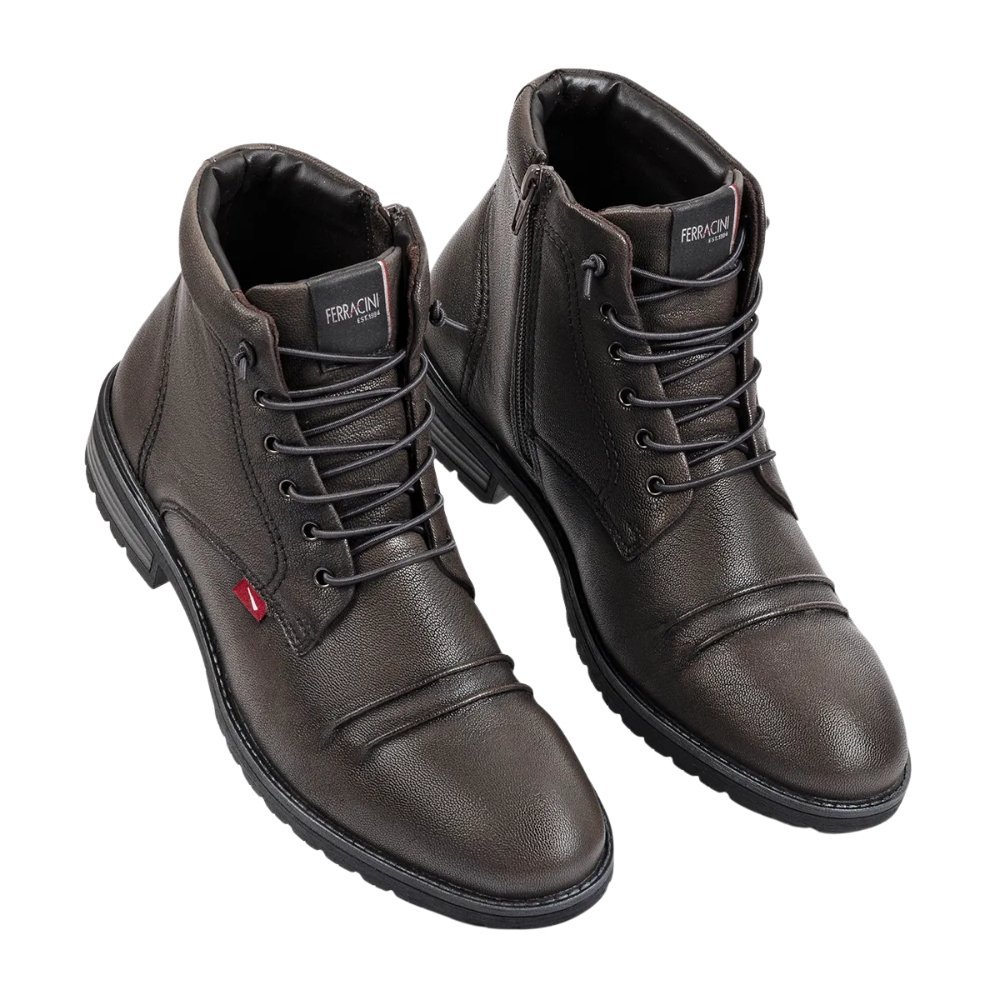 Bota Ferracini Bagda Couro Masculina 9622665D Marrom 2