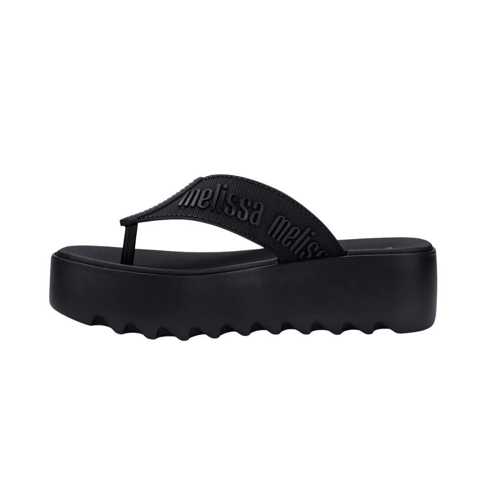 Chinelo Melissa M-Lover Thong Platform Preto 2