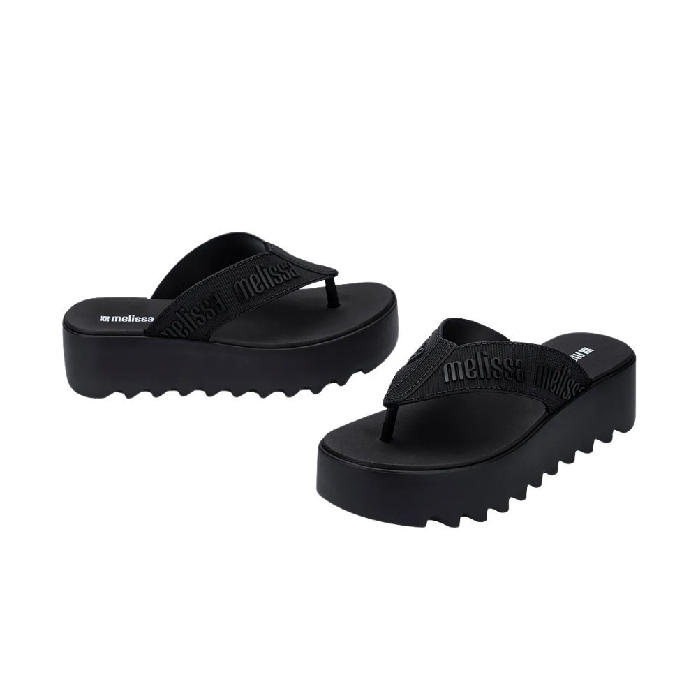 Chinelo Melissa M-Lover Thong Platform Preto 3