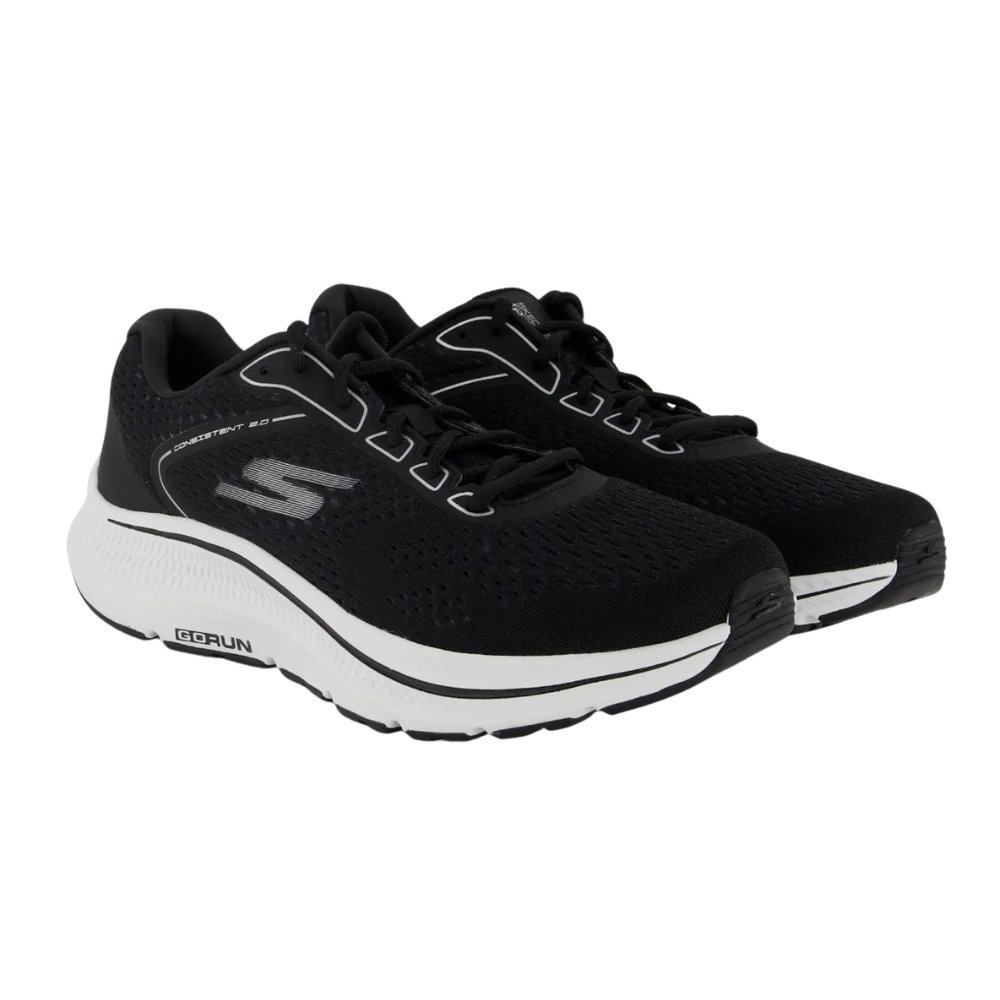 Tênis Skechers Go Run Consistent 2.0 Masculino Preto/Branco 2
