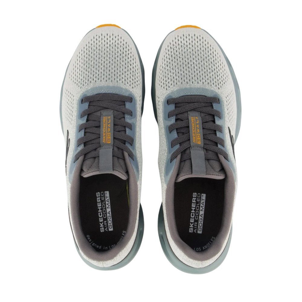 Tênis Skechers Go Walk Glide Step 2.0 Masculino Bege/Verde 3