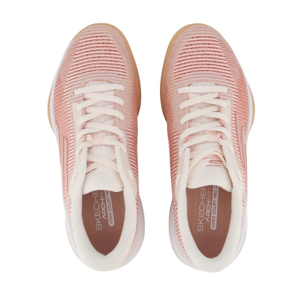 Tênis Skechers Viper Court Pro 2.0 Feminino Salmão 3