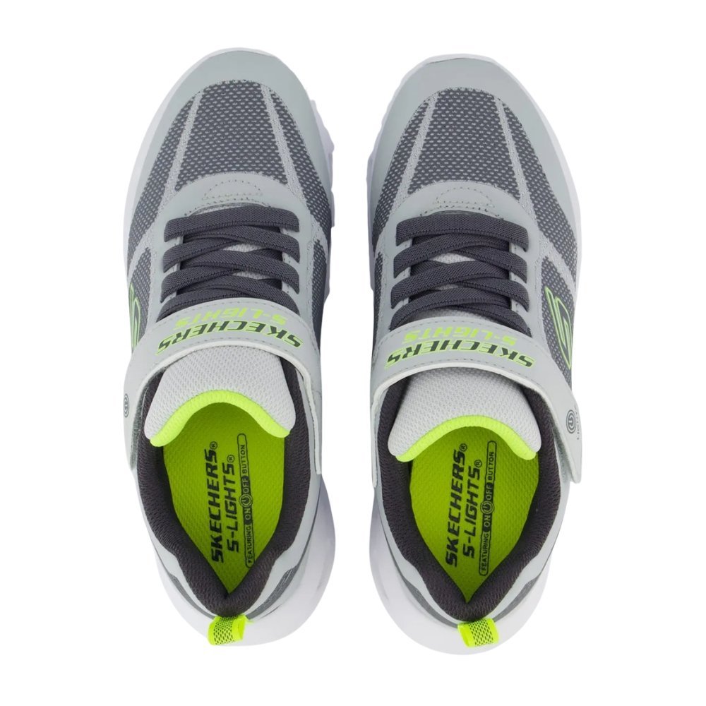 Tênis Skechers Lights-Glide-Step Infantil Cinza 3
