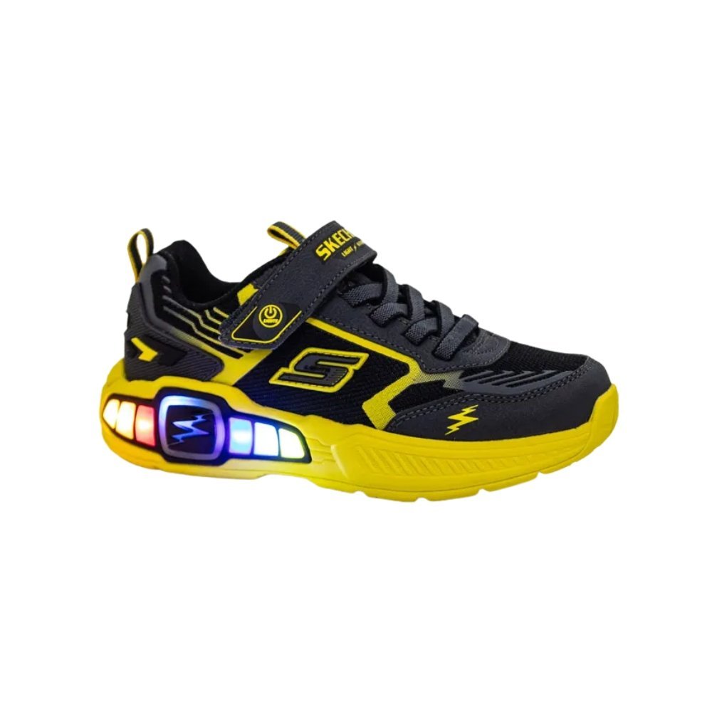 Tênis Skechers Light Storm 3 Infantil Cinza/Amarelo 2