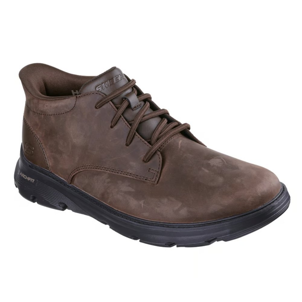Bota Skechers Arch Fit Garza Masculina Marrom 4
